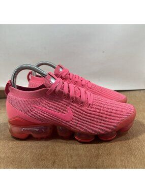 Nike Air Vapormax Flyknit 3 Womens Size 7 Pink Athletic Running Shoes Sneakers